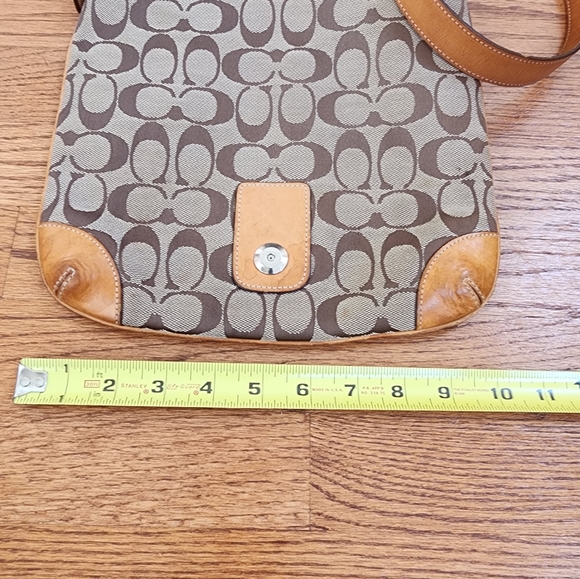 Coach Vintage Canvas Leather Crossbody Purse - Picture 12 of 13